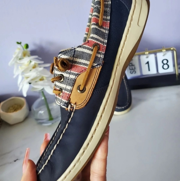 Sperry Boat Ivyfish Stripe Navy Size 8.5 - Picture 6 of 12
